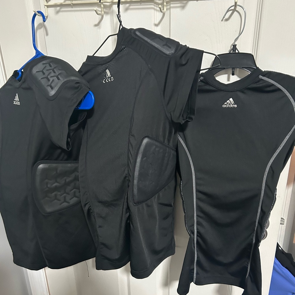 Adidas Black Padded Sports Shirts